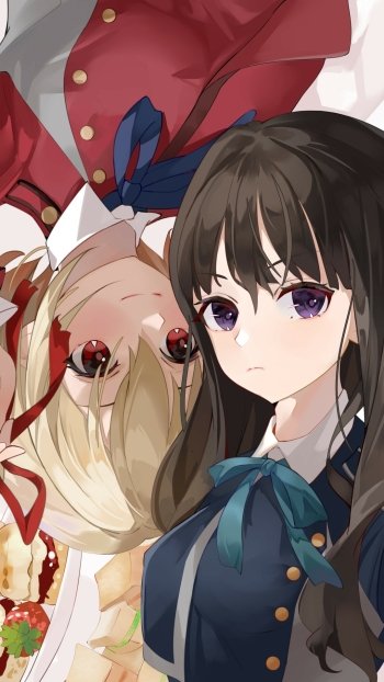 Anime Lycoris Recoil Phone Wallpaper