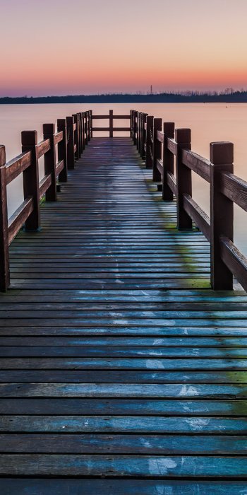  Wooden Pier over Lake