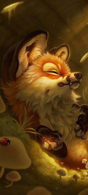 fantasy fox Phone Wallpaper
