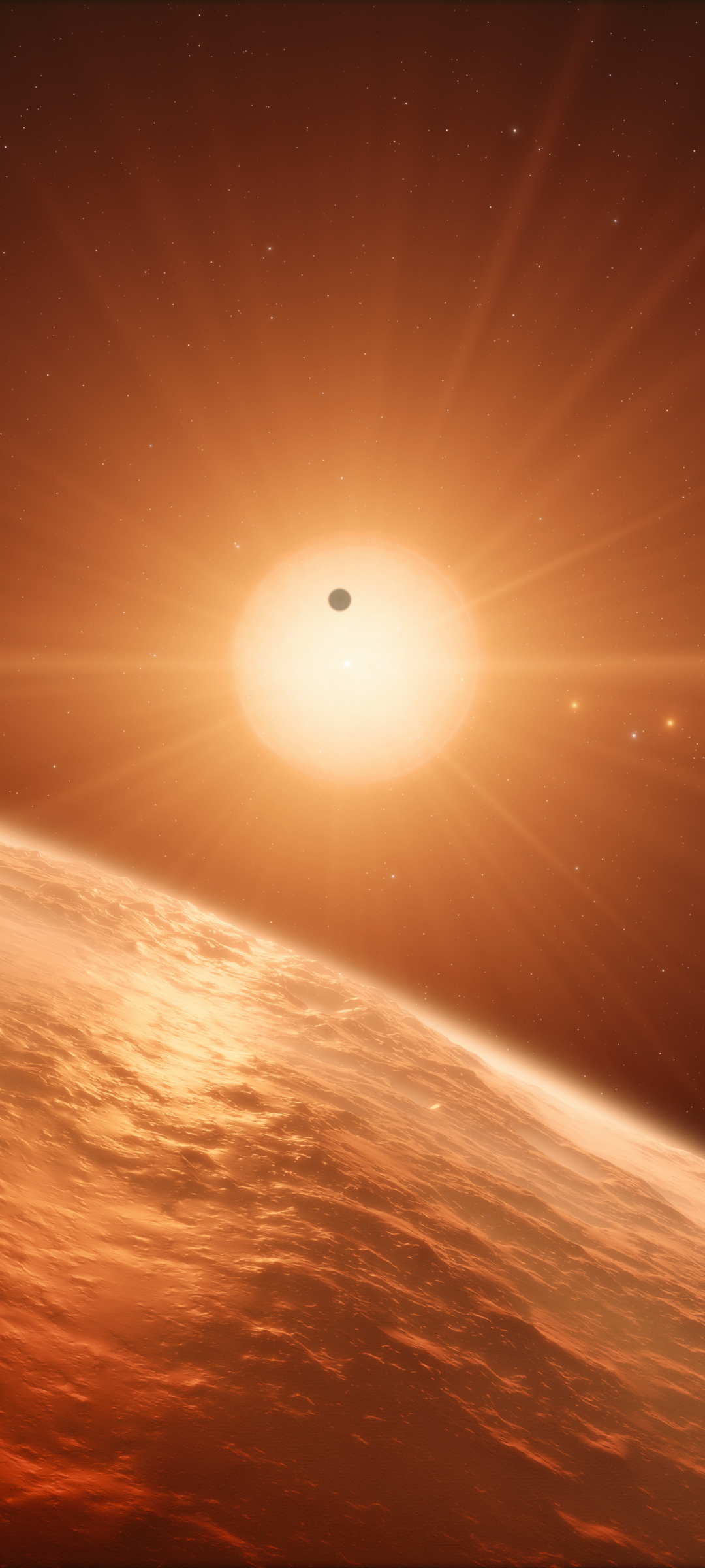 Artist’s impression of the TRAPPIST-1 planetary system by ESO