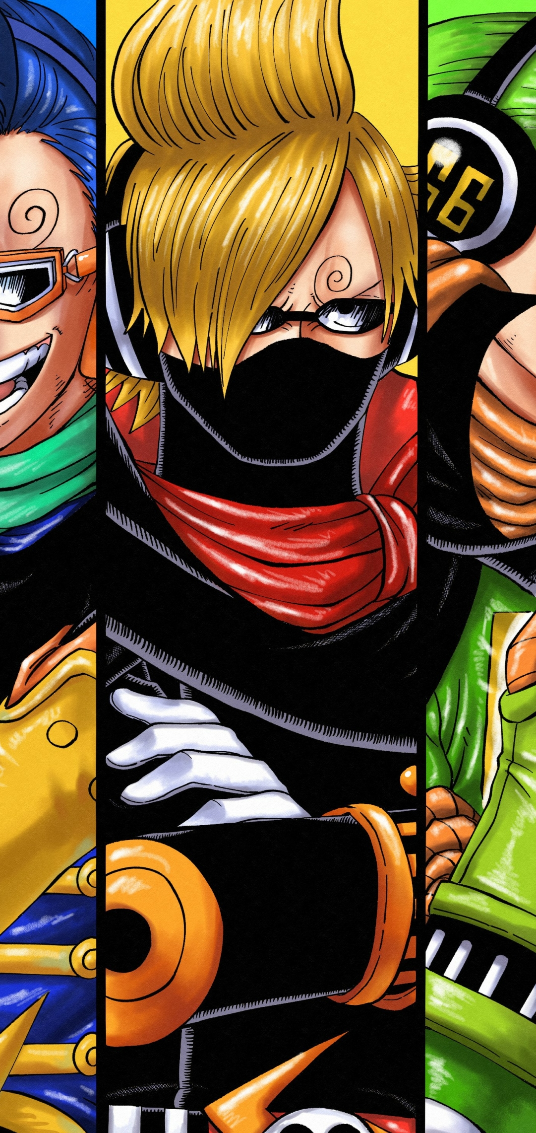 6pBNx2G5 one piece sanji germa 66 roronoa zoro wallpaper Poster