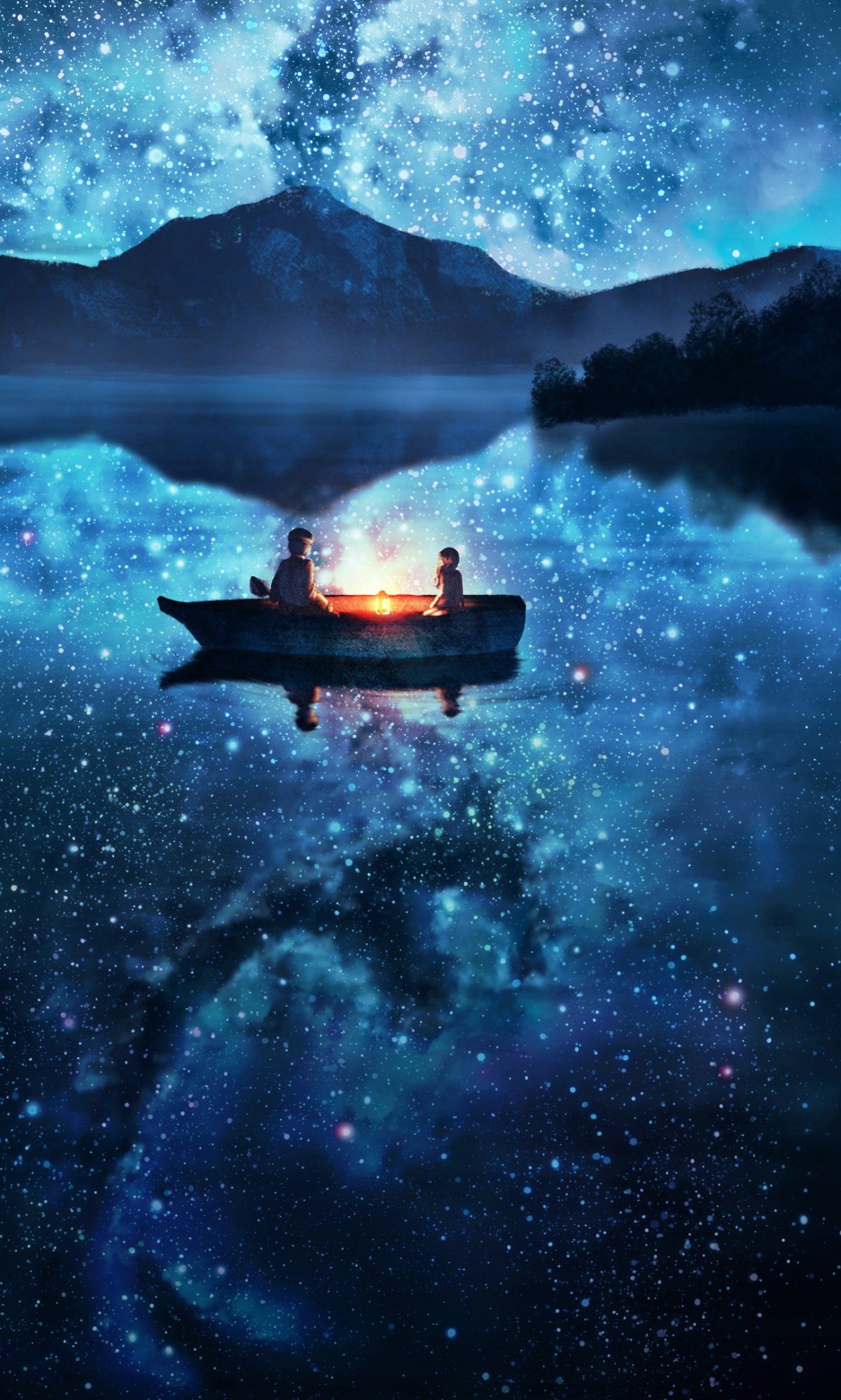 Download Anime Night Anime Night Phone Wallpaper