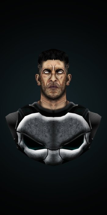 Comic Punisher Phone Wallpaper