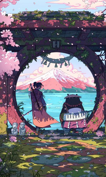 fantasy samurai Phone Wallpaper