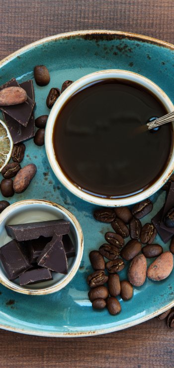  The flavors of dark coffee