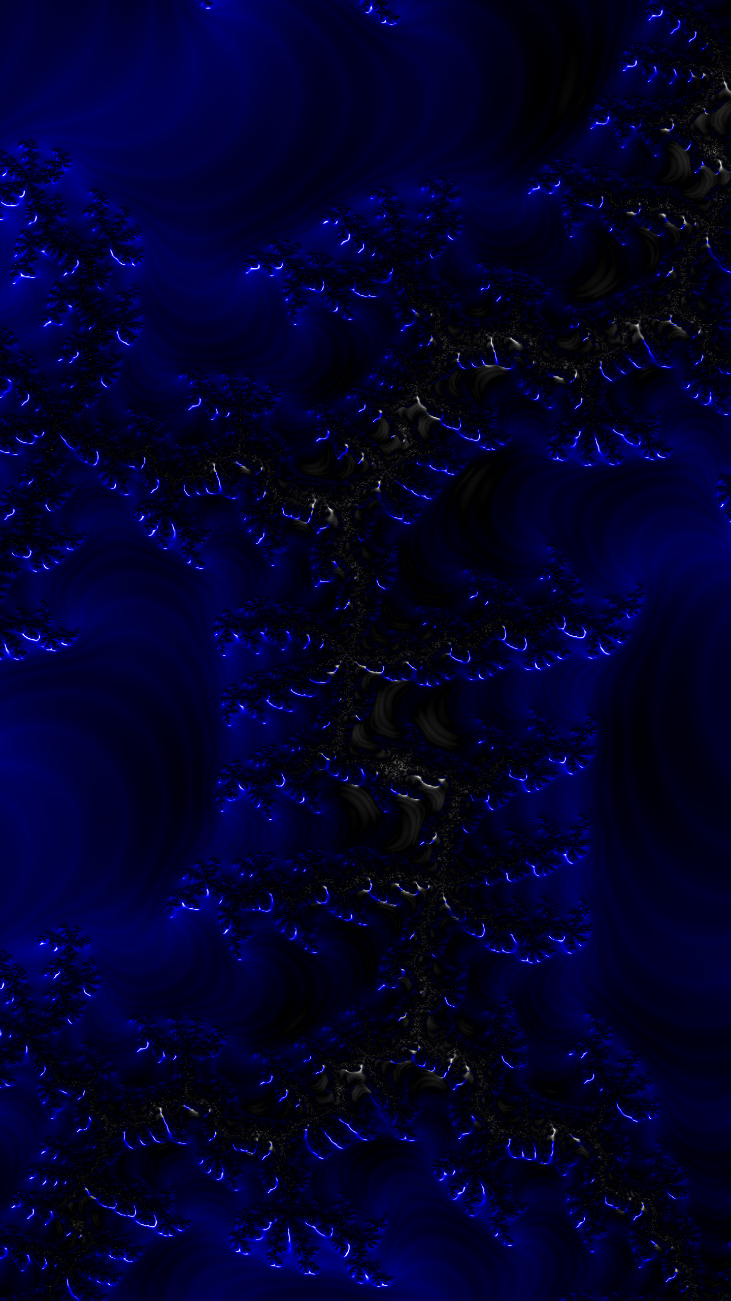 Vertical Fractal Background for Smartphone - Dark Blue by Dr-Pen