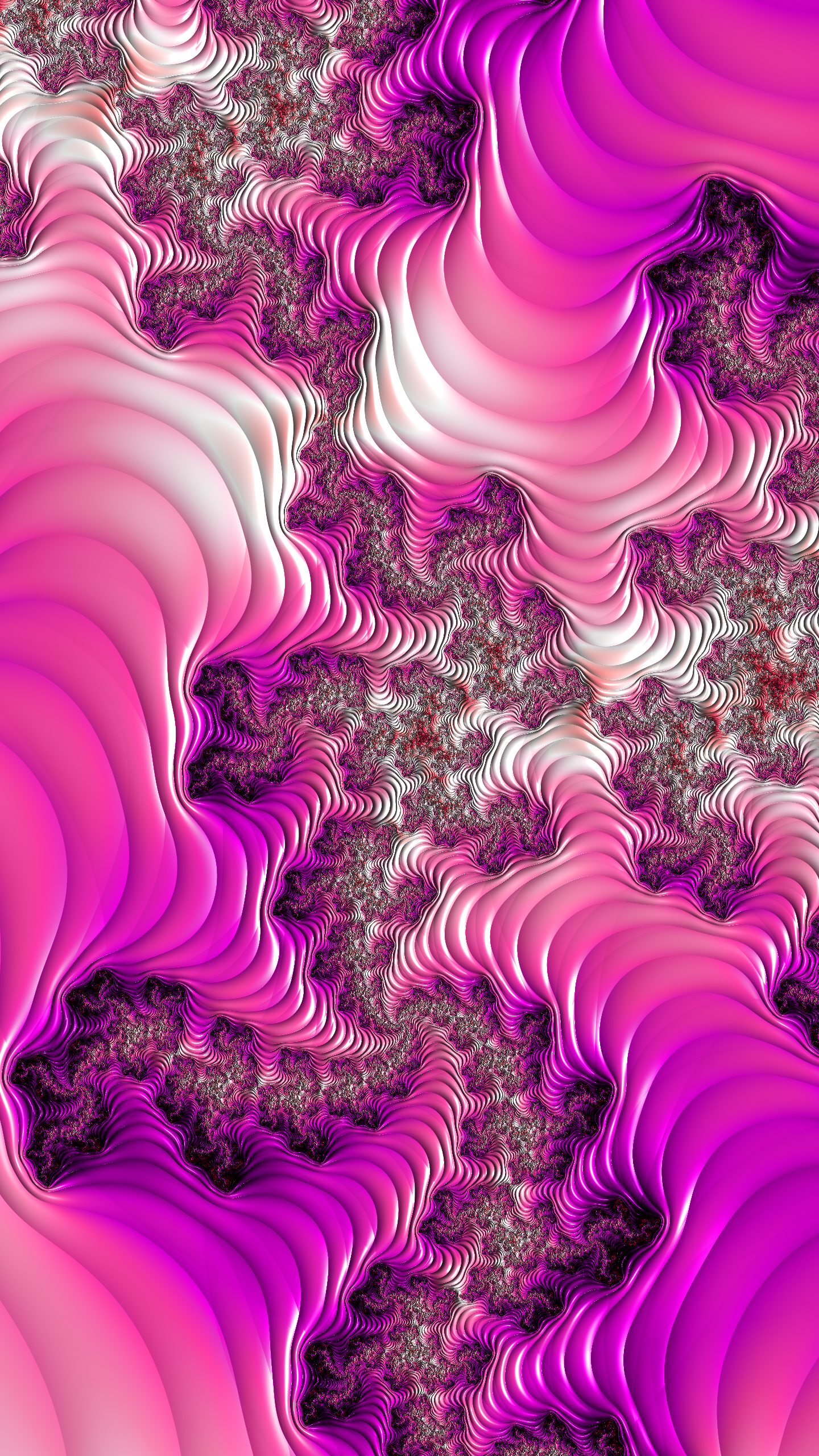 Vertical Fractal Background for Smartphone - Pink, purple and white by Dr-Pen
