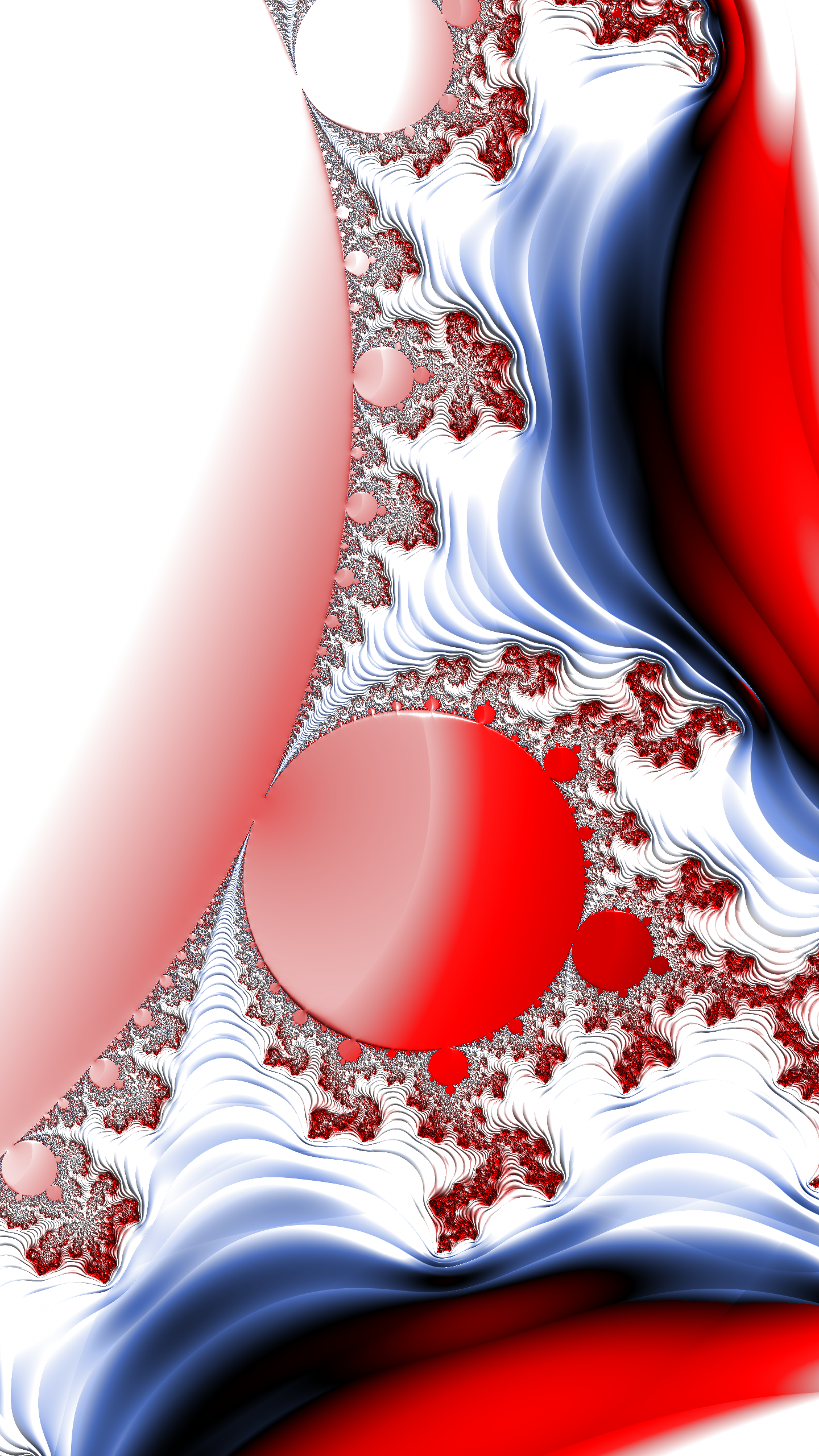 Vertical Fractal Background for Smartphone - Red,white and Blue by Dr-Pen