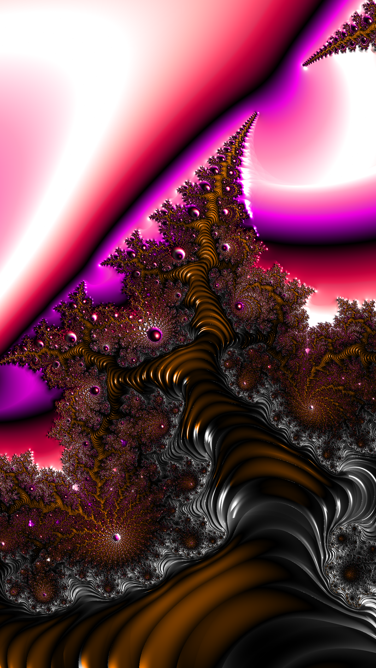 Vertical Fractal Background for Smartphone by Dr-Pen