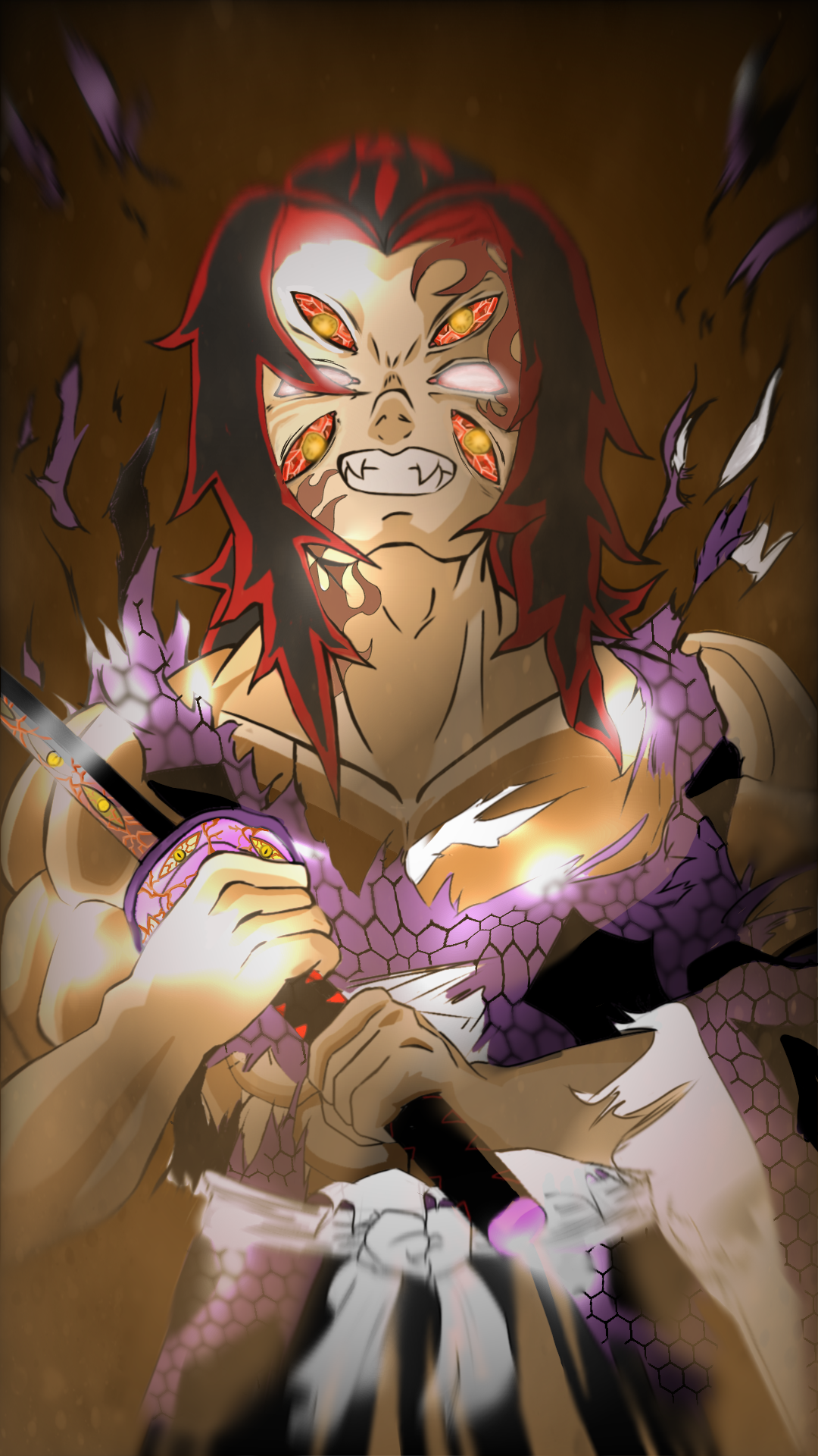 Kokushibo mobile Wallpaper by TimeBreakr