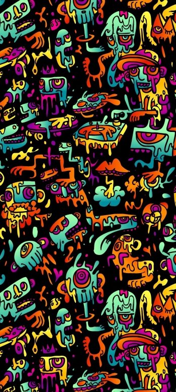 artistic psychedelic Phone Wallpaper